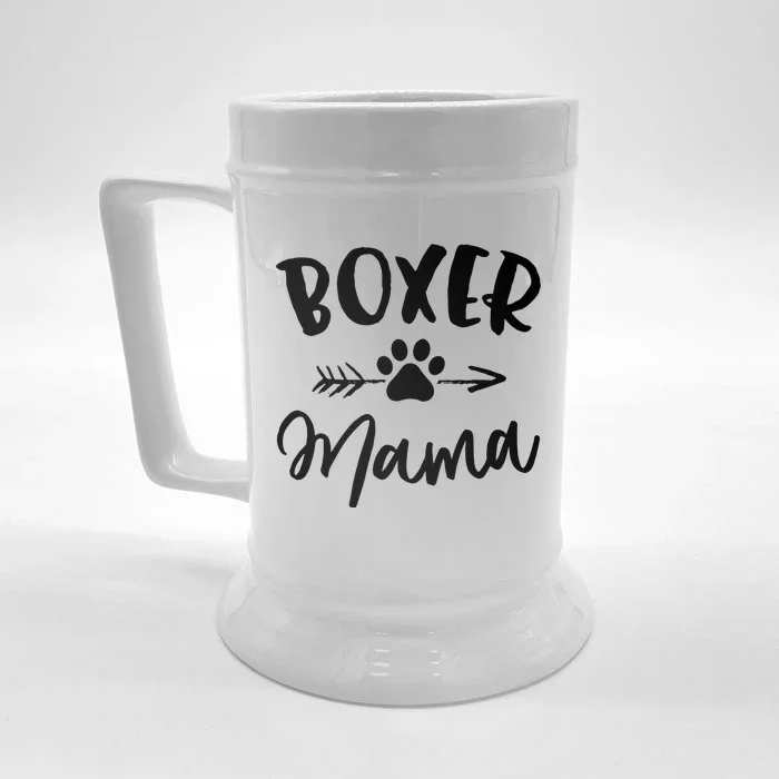 Boxer Mama Boxer Lover Owner Gift Boxer Dog Mom Front & Back Beer Stein