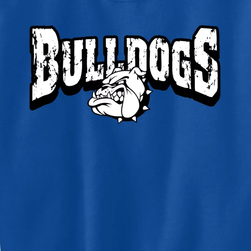 Bulldogs Mascot Back To School Team Spirit Kids Sweatshirt