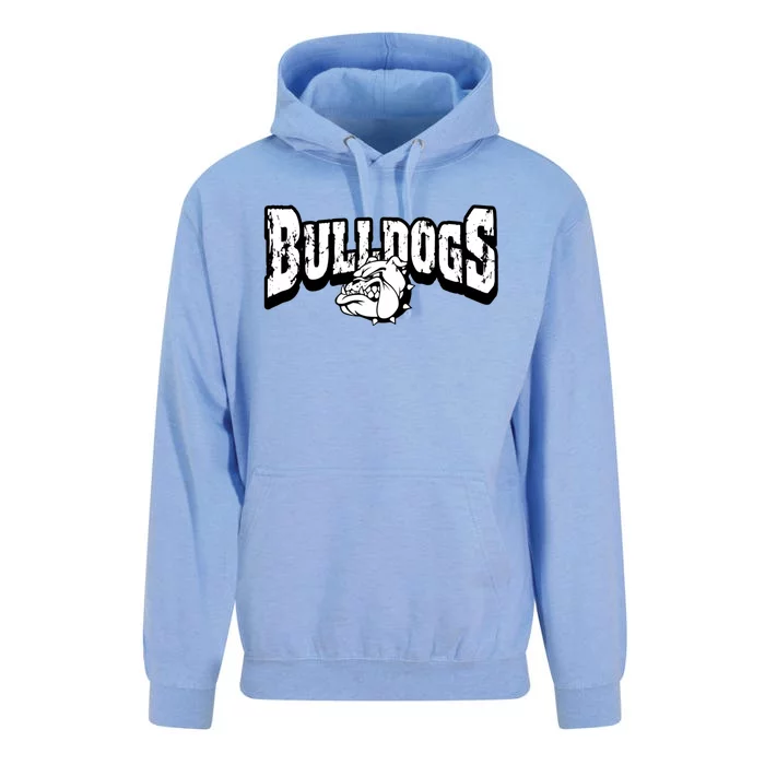 Bulldogs Mascot Back To School Team Spirit Unisex Surf Hoodie