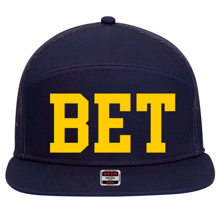 Bet Michigan 7 Panel Mesh Trucker Snapback Hat