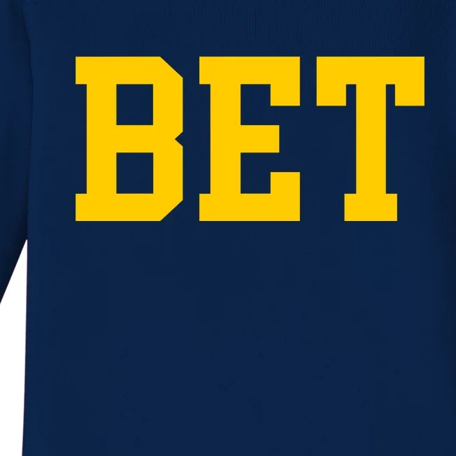 Bet Michigan Baby Long Sleeve Bodysuit