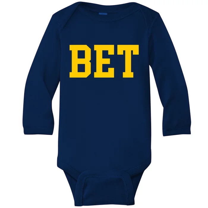 Bet Michigan Baby Long Sleeve Bodysuit