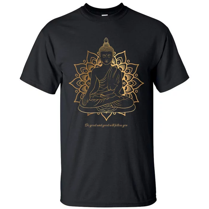 Buddha Mandala Buddhist Mindfulness Buddhism Spiritual Tall T-Shirt