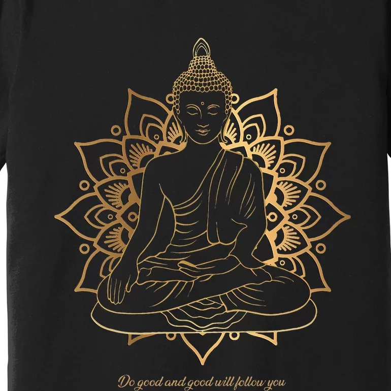 Buddha Mandala Buddhist Mindfulness Buddhism Spiritual Premium T-Shirt