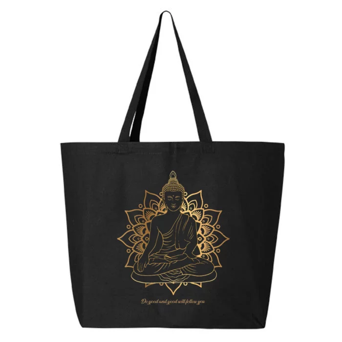 Buddha Mandala Buddhist Mindfulness Buddhism Spiritual 25L Jumbo Tote