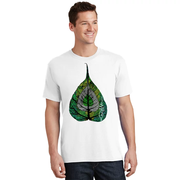 Buddha Meditation Bodhi Leaf Unalome T-Shirt