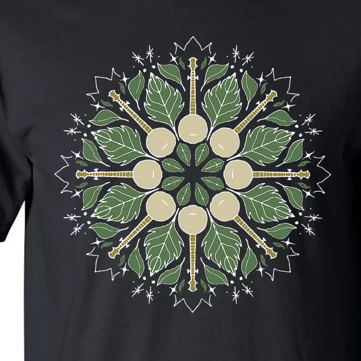 Banjo Mandala Bluegrass Mindfulness & Nature Graphic Tall T-Shirt