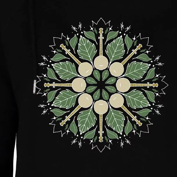 Banjo Mandala Bluegrass Mindfulness & Nature Graphic Womens Funnel Neck Pullover Hood