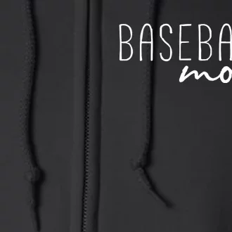 Baseball Mom Full Zip Hoodie