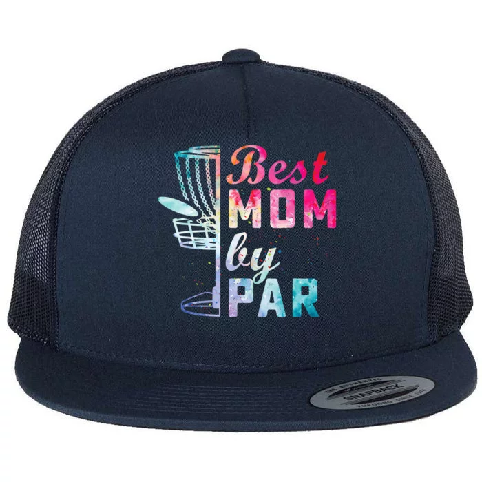 Best Mom By Par Disc Golf Frisbee Golfer Cool Flat Bill Trucker Hat