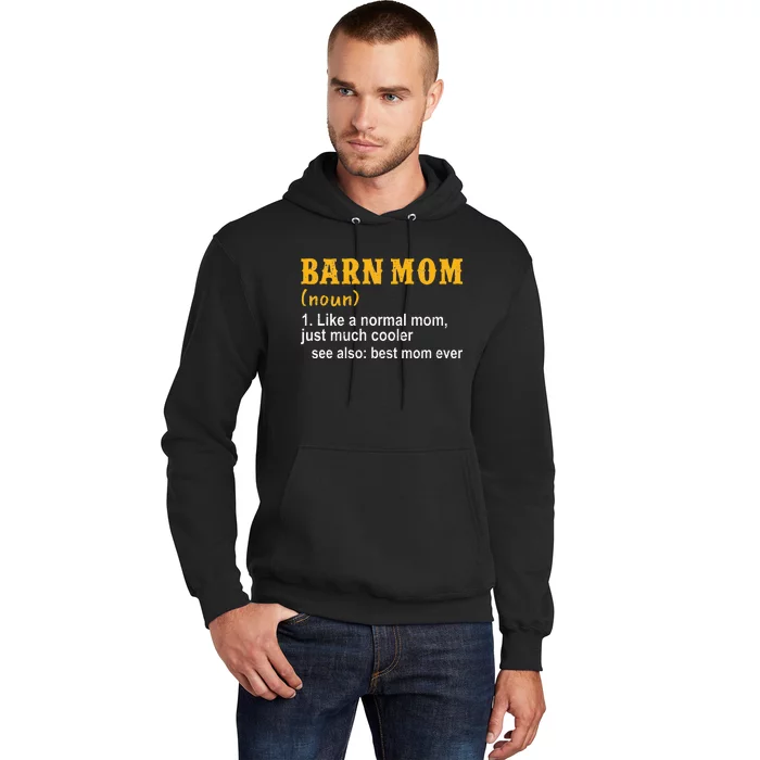 Barn Mom Barrel Racer Horse Mom Mother's Day Hoodie