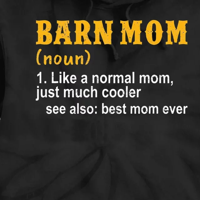 Barn Mom Barrel Racer Horse Mom Mother's Day Tie Dye Hoodie