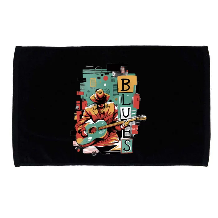 Blues Music Microfiber Hand Towel