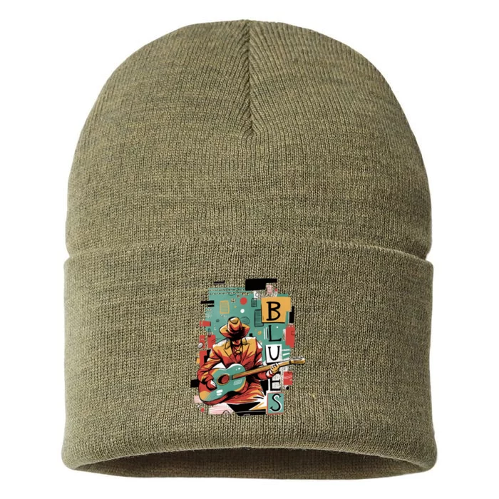 Blues Music Sustainable Knit Beanie