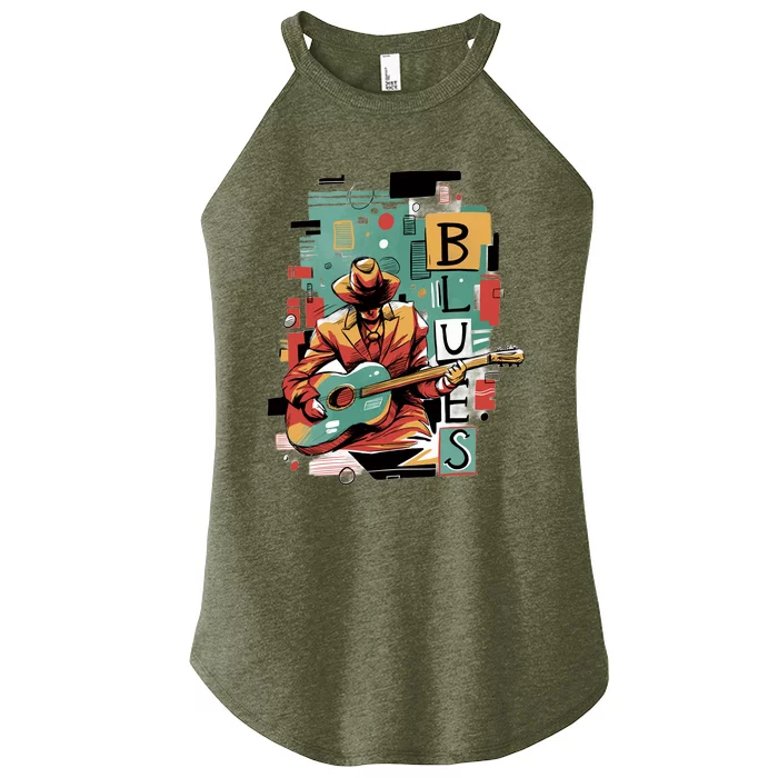 Blues Music Women’s Perfect Tri Rocker Tank