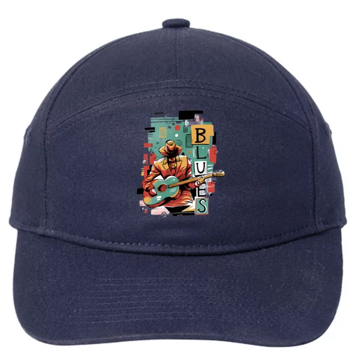 Blues Music 7-Panel Snapback Hat