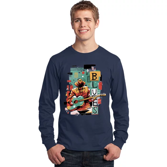 Blues Music Tall Long Sleeve T-Shirt