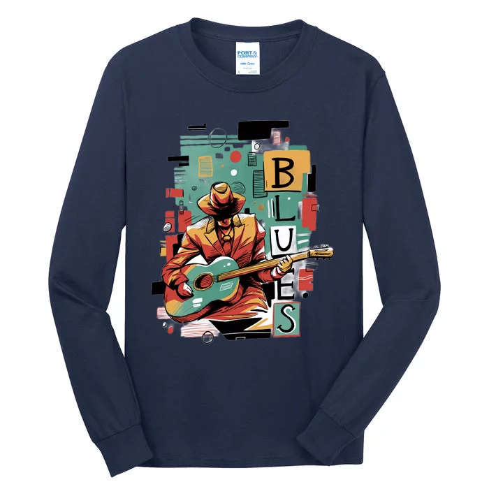 Blues Music Tall Long Sleeve T-Shirt