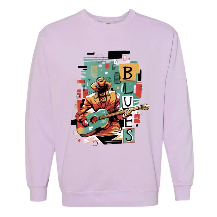 Blues Music Garment-Dyed Sweatshirt