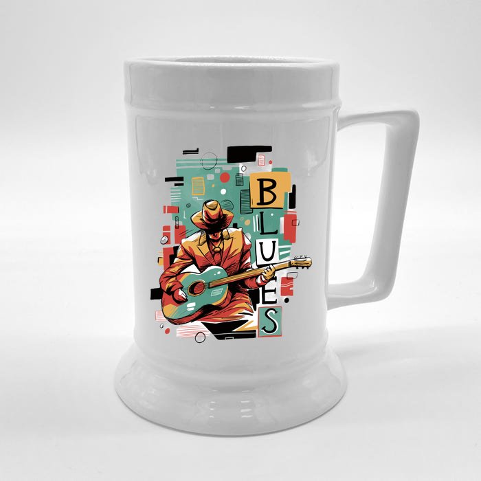 Blues Music Front & Back Beer Stein