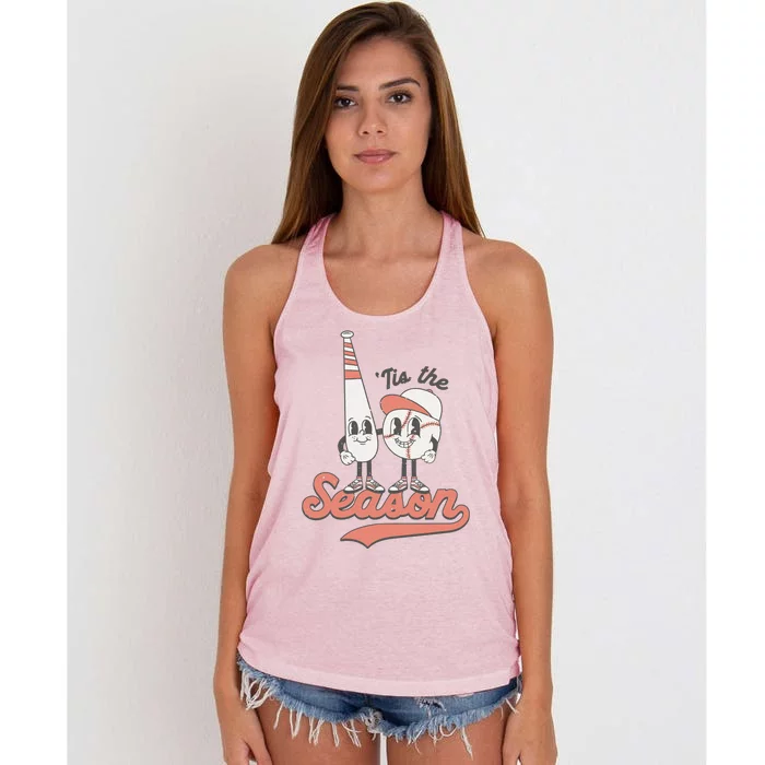 Baseball Mom Women's Knotted Racerback Tank