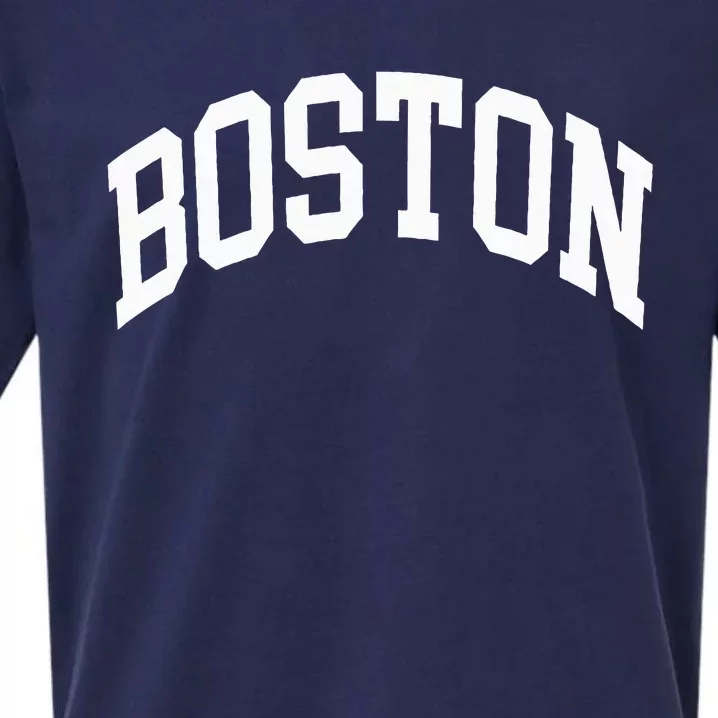 Boston Massachusetts Sueded Cloud Jersey T-Shirt