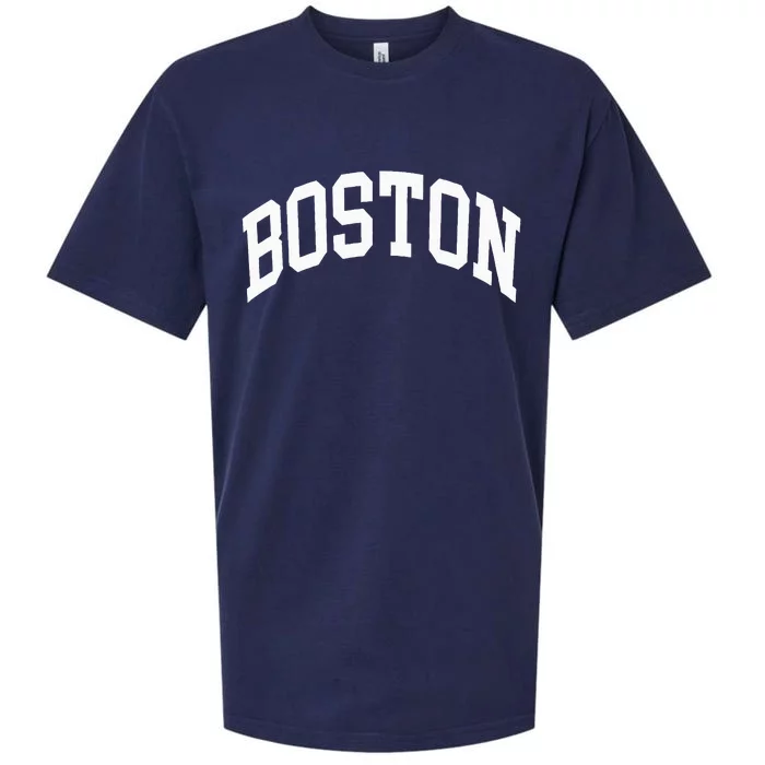 Boston Massachusetts Sueded Cloud Jersey T-Shirt