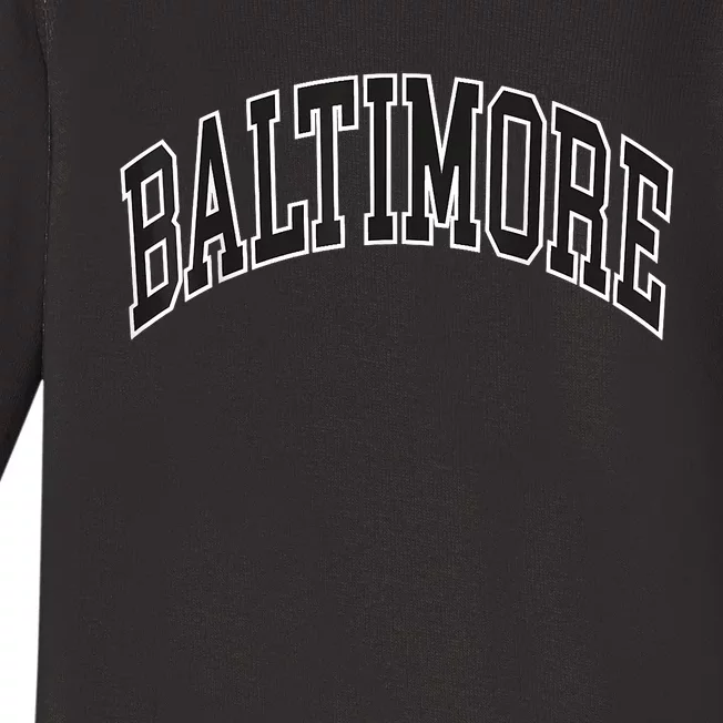 Baltimore Maryland Baby Long Sleeve Bodysuit