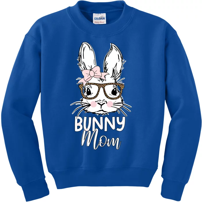 Bunny Mom Best Bunny Mom Bunny Lover Gift Kids Sweatshirt