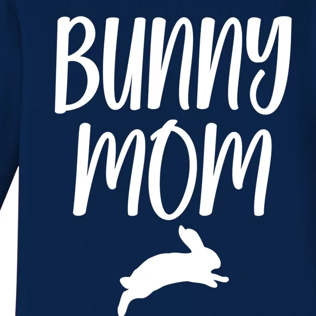 Bunny Mom Bunny Mama Funny Rabbit Mom Bunny Lover Gift Cool Gift Baby Long Sleeve Bodysuit