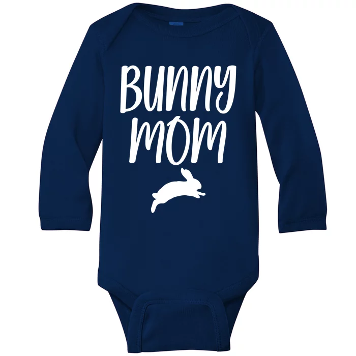 Bunny Mom Bunny Mama Funny Rabbit Mom Bunny Lover Gift Cool Gift Baby Long Sleeve Bodysuit