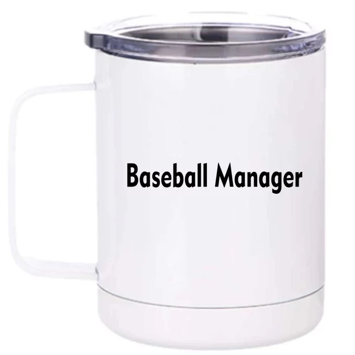 Baseball Manager Front & Back 12oz Stainless Steel Tumbler Cup