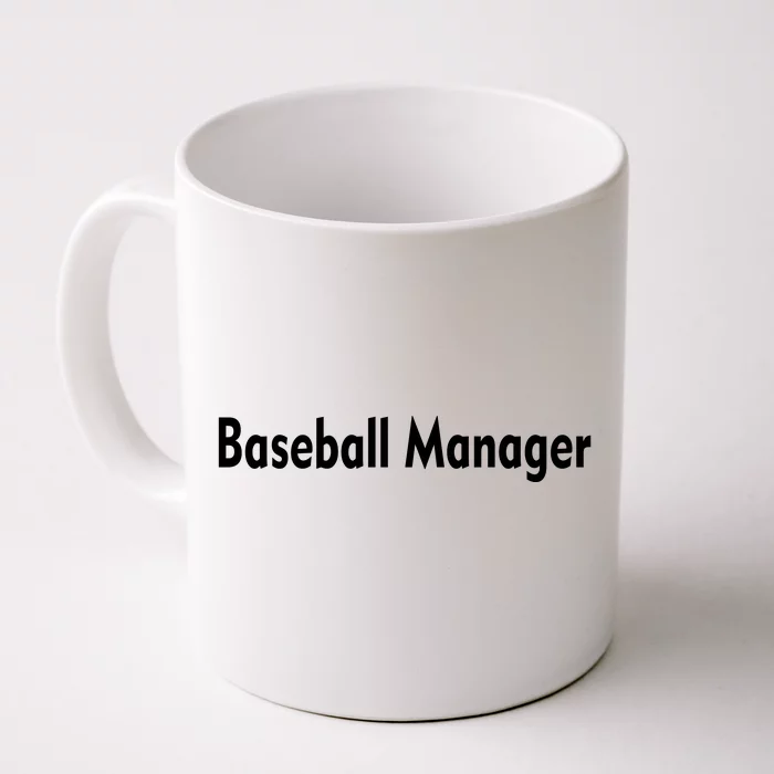 Baseball Manager Front & Back Coffee Mug