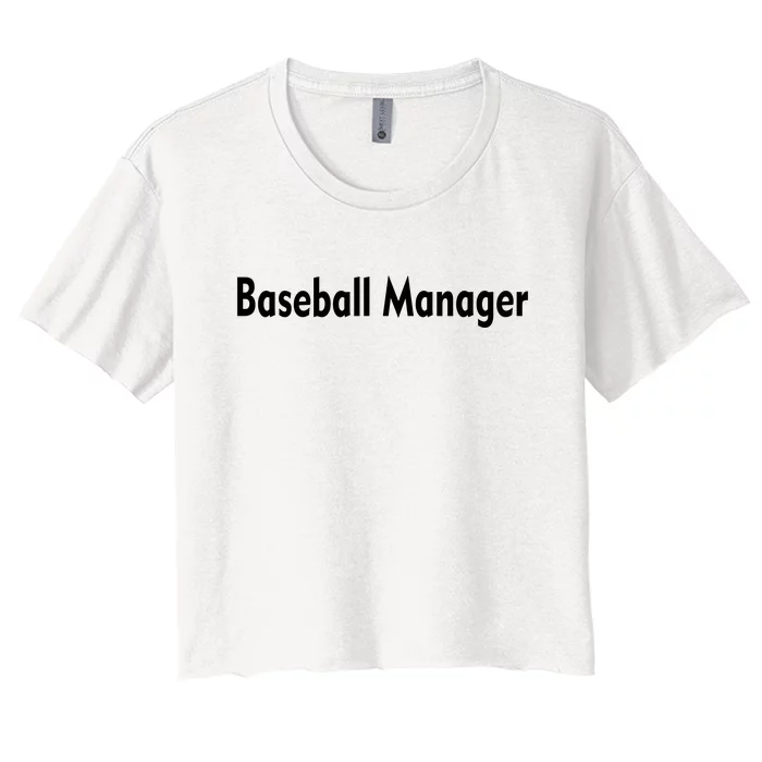 Baseball Manager Women's Crop Top Tee