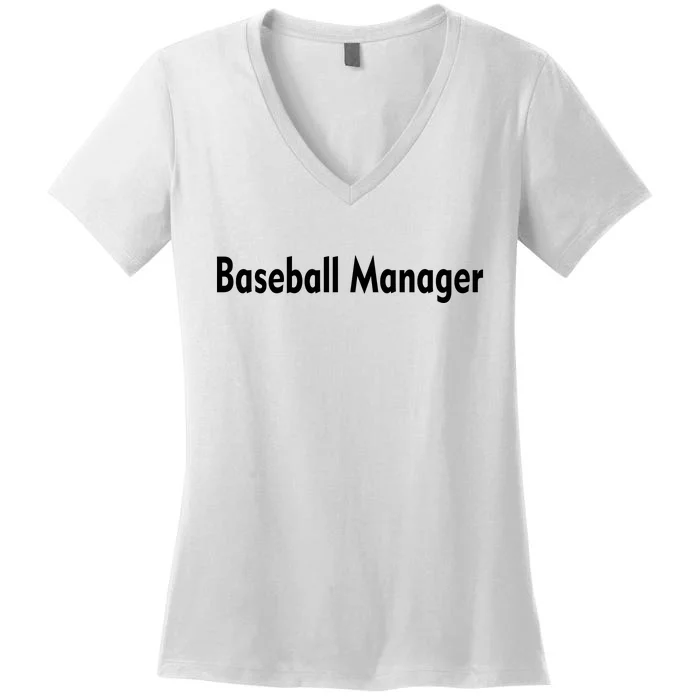 Baseball Manager Women's V-Neck T-Shirt