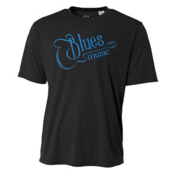 Blues Music Blues Lover Musician Guitarist Guitar Player Cooling Performance Crew T-Shirt