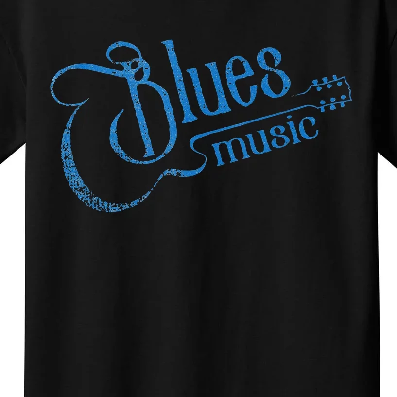 Blues Music Blues Lover Musician Guitarist Guitar Player Kids T-Shirt