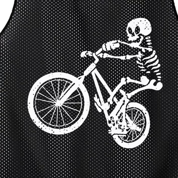 BMX Mountain Bike Skeleton I BMX Cyclist Biker Mesh Reversible Basketball Jersey Tank