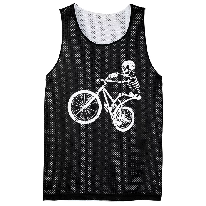 BMX Mountain Bike Skeleton I BMX Cyclist Biker Mesh Reversible Basketball Jersey Tank