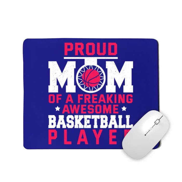 Basketball Mom Bball Player Mother Theme Quote Great Gift Mousepad