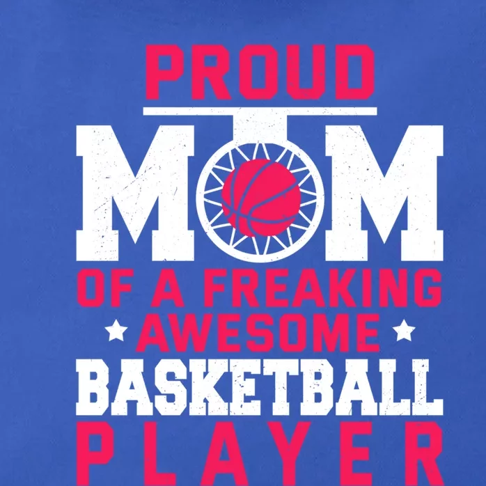 Basketball Mom Bball Player Mother Theme Quote Great Gift Zip Tote Bag