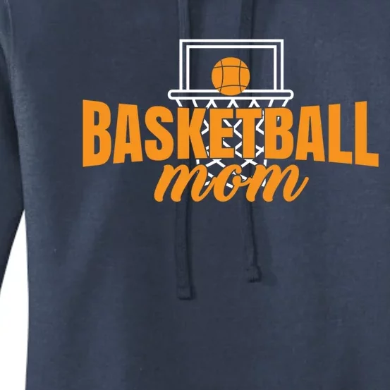 Basketball Mom Basketball Game Mother Mama Basketball Gift Women's Pullover Hoodie