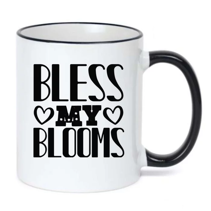 Bless My Blooms Black Color Changing Mug