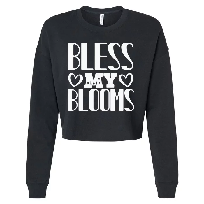 Bless My Blooms Cropped Pullover Crew