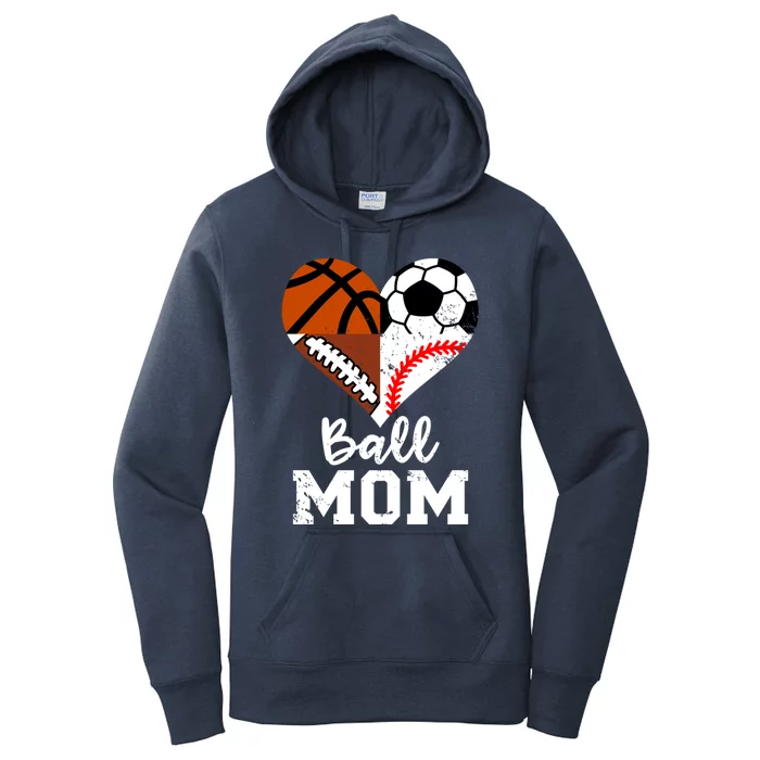 Baseball Mom Basketball Football Gift Women's Pullover Hoodie