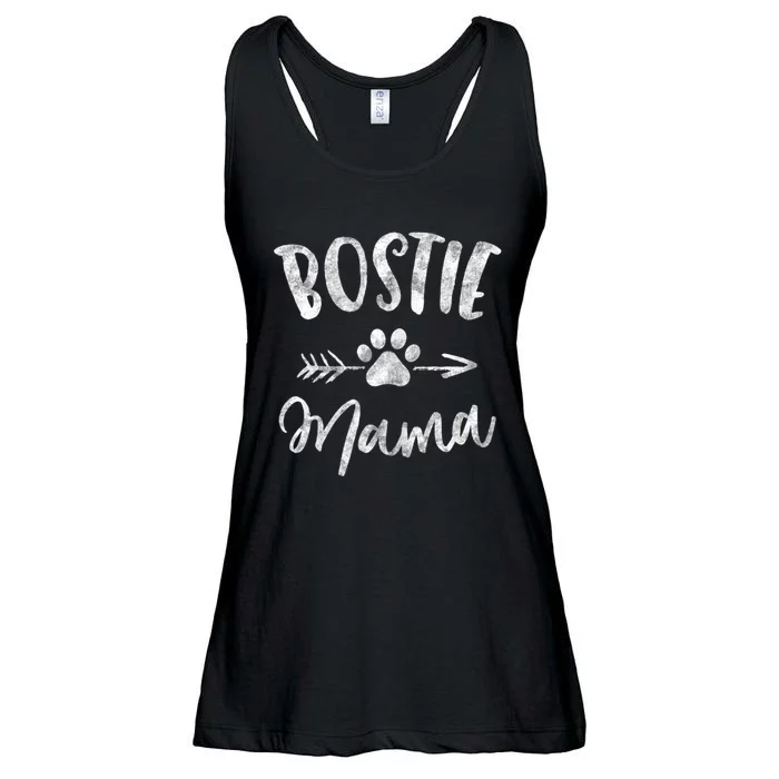 Bostie Mama Boston Terrier Lover Gifts Dog Mom Ladies Essential Flowy Tank