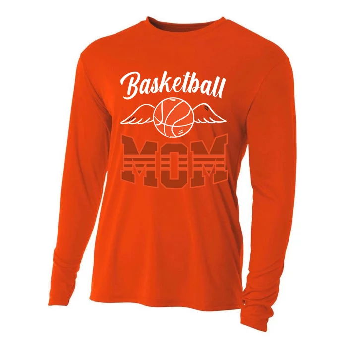 Basketball Mom Basketball Game Mother Mama Basketball Cute Gift Cooling Performance Long Sleeve Crew