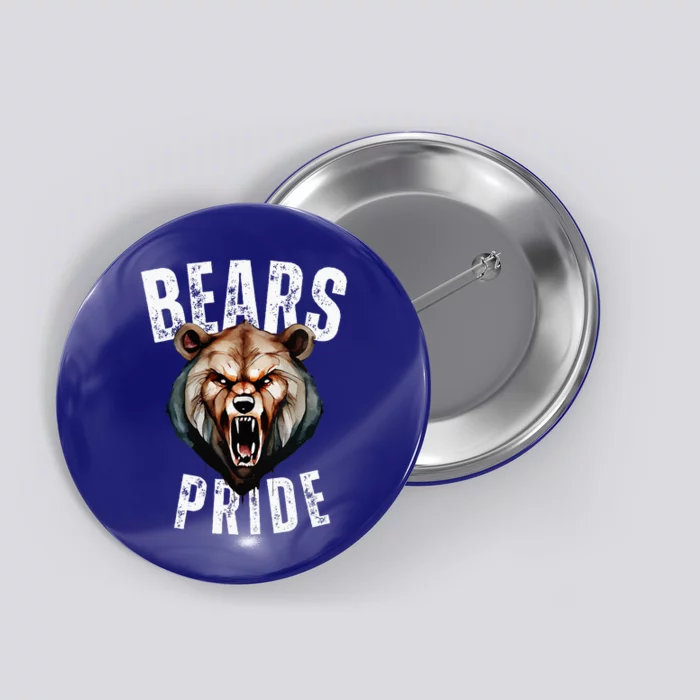 Bears Mascot Back To School Spirit Pride Sport Fans Game Day Button