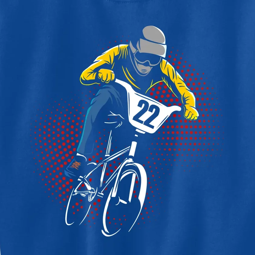 Bmx Mountain Biking Bike Racer Gift Kids Sweatshirt