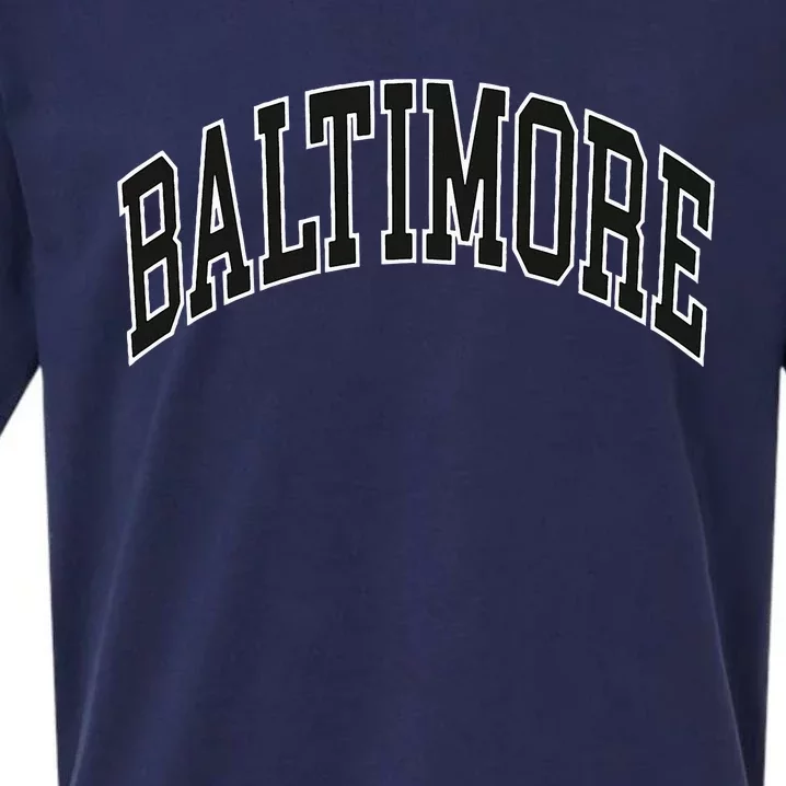 Baltimore Maryland Sueded Cloud Jersey T-Shirt